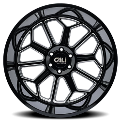 Cali Offroad Wheels - Cali Offroad 9117 AUBURN 20x9 5x5.0 -12mm Black/Milled 9117-2973BM - Image 2