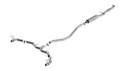 Borla - Borla 140966 S-Type Cat-Back Exhaust Split Rear Exit for 22-24 Civic Sport 1.5L - Image 1