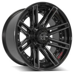 4PLAY Wheels 4P08 20x10 6x5.5/135 -18mm Black/Machine 4P08-20100-6D55-18BBT