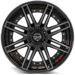 4PLAY - 4PLAY Wheels 4P08 20x10 6x5.5/135 -18mm Black/Machine 4P08-20100-6D55-18BBT - Image 2