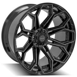 4PLAY - 4PLAY Wheels 4P83-24120-6D55-44BBT 4P83 24x12 6x5.5/135 -44mm Black/Machine - Image 3