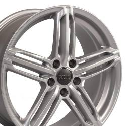 OE Wheels AU12-18080-5112-35S AU12 18x8 5x112 35mm Hyper Silver
