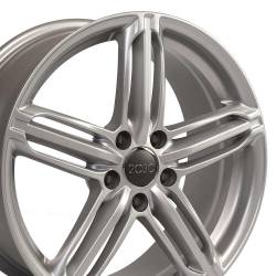 OE Wheels LLC - OE Wheels AU12-18080-5112-35S AU12 18x8 5x112 35mm Hyper Silver - Image 3