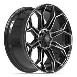 4PLAY - 4PLAY Wheels 4P83 24x10 6x5.5/135 18mm Black/Machine 4P83-24100-6D55-18BBT - Image 3