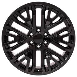 OE Wheels LLC - OE Wheels CV37 22x9 6x5.5 28mm Gloss Black CV37-22090-6550-28B - Image 2