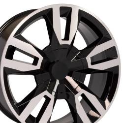 OE Wheels LLC - OE Wheels CV40-22090-6550-24MB CV40 22x9 6x5.5 24mm Gloss Black/Machined - Image 3