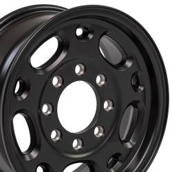 OE Wheels CV82-16065-8650-28B1 CV82 16x6.5 8x6.5 28mm Satin Black