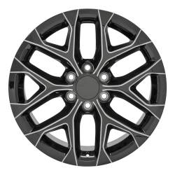 OE Wheels LLC - OE Wheels CV98B-20090-6550-24BM CV98B 20x9 6x5.5 27mm Gloss Black/Milled - Image 2