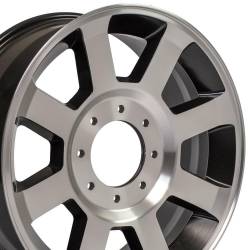 OE Wheels LLC - OE Wheels FR78 20x8 8x170 40mm Satin Black/Machined FR78-20080-8170-40MB1 - Image 3