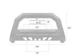 Armordillo - Armordillo 8712320 Rayden Bull Bar Matte Blk for 16-22 Chevy Colorado/GMC Canyon - Image 2
