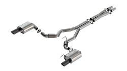 Borla - Borla 140960BC S-Type Cat-Back Exhaust One Split Rear Exit 24-26 Mustang GT 5.0L - Image 1