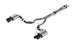 Borla - Borla 140962CFBA S-Type Cat-Back Exhaust Dual Rear Exit 24-26 Mustang GT 5.0L - Image 1