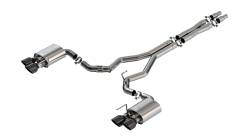 Borla - Borla Exhaust 140965BC ATAK Cat-Back Exhaust System Black Chrome Tips - Image 1