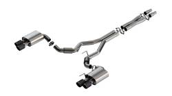 Borla - Borla 140969CFBA S-Type Cat-Back Exhaust Dual Split RR Exit 24-26 Mustang GT 5.0 - Image 1
