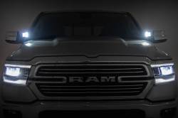 Rough Country Suspension Systems - Rough Country 82290 A-Pillar 2" LED Ditch Light Kit Spot for 19-24 RAM 1500 - Image 4