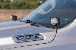 Rough Country Suspension Systems - Rough Country 82291 A-Pillar 2" LED Ditch Light Kit Flood for 19-26 RAM 1500 - Image 6