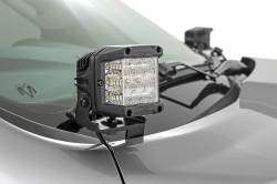 Rough Country Suspension Systems - Rough Country 82289 A-Pillar 2" LED Ditch Light Kit Spot for 19-24 RAM 1500 - Image 2