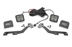 Rough Country Suspension Systems - Rough Country 82295 A-Pillar 2" LED Ditch Light Kit Flood for 19-26 RAM 1500 - Image 1
