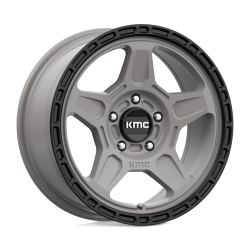 KMC - KMC Wheels KM721 ALPINE 16x7 5x4.5 15mm Satin Gray/Black KM72167012415 - Image 1