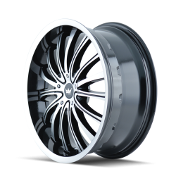 Mazzi Wheels - Mazzi Wheels 351 Hype 18x7.5 5x4.5/100 40mm Gloss Black/Machined 351-8703B - Image 2