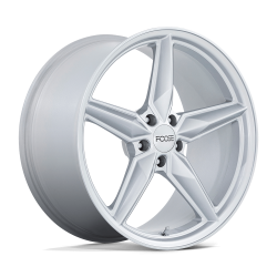 Foose 1PC - Foose Wheels F174200066+35 F174 CF8 20x10 5x4.5 35mm Gloss Silver - Image 1