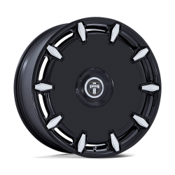 DUB 1PC - DUB Wheels DC271 CHEEF 24x9 5x115 5x120 38mm Gloss Black/Milled DC271BE24902038 - Image 1