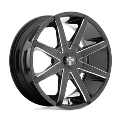 DUB 1PC - DUB Wheels S109 PUSH 20x8.5 5x115/4.75 10mm Gloss Black/Milled S109208506+10 - Image 1