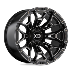 XD Wheels XD841 BONEYARD 20x10 8x6.5 -18mm Gloss Black/Milled XD84121080318N