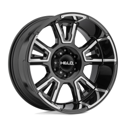 Helo Wheels HE914 20x9 5x5.0 0mm Gloss Black/Machined HE91429050300