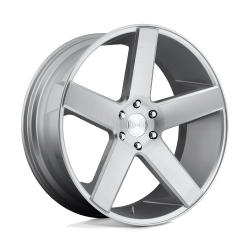 DUB 1PC - DUB Wheels S218 BALLER 22x9.5 6x135 30MM Gloss Silver/Brushed S218229589+31 - Image 1