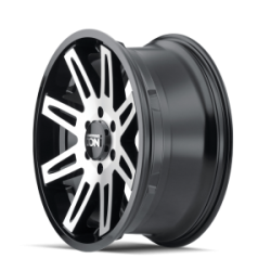 Ion Alloy - Ion Alloy 142 Series 17x9 5x5.0 -12mm Matte Black/Machined 142-7973B - Image 2