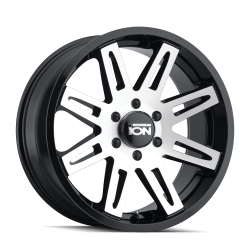 Ion Alloy 142 Series 17x9 5x5.0 -12mm Matte Black/Machined 142-7973B