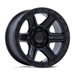 KMC - KMC Wheels KM551 OUTRUN 17x8.5 5x5.0 -10mm Matte Black/Black KM551MB17855010N - Image 1