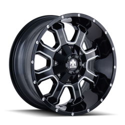 Mayhem - Mayhem Wheels 8103 Fierce 17x9 6x5.5/135 -12mm Black/Milled 8103-7937M - Image 1