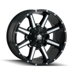 Mayhem - Mayhem Wheels 8104 Arsenal 17x9 8x6.5/170 -12mm Gloss Black/Machined 8104-7976B - Image 1
