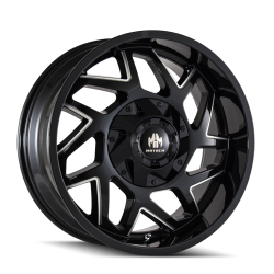 Mayhem - Mayhem Wheels 8106 Hatchet 20x9 8x6.5/170 0mm Gloss Black/Milled 8106-2976BM - Image 1