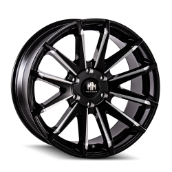 Mayhem - Mayhem Wheels 8109 Crossfire 20x9 5x5.5 10mm Gloss Black/Milled 8109-2985BM10 - Image 1