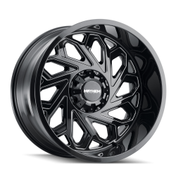 Mayhem - Mayhem Wheels 8112 Essex 20x10 8x170 -19mm Gloss Black/Milled 8112-2170BM - Image 1