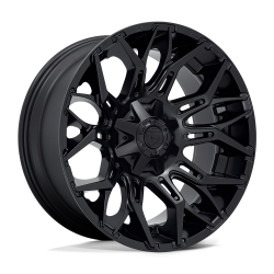 Fuel 1PC - Fuel Off Road D772 TWITCH 22x10 8x180 -18mm Blackout D77222001847 - Image 1