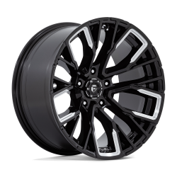 Fuel 1PC - Fuel Off Road D849 REBAR 20x10 5x5.5 -18mm Gloss Black/Milled D8492000B447 - Image 1