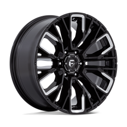 Fuel 1PC - Fuel Off Road D849 REBAR 20x9 6x135 20mm Gloss Black/Milled D84920908957 - Image 1