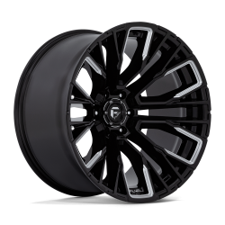Fuel 1PC - Fuel Off Road D849 REBAR 22x12 6x5.5 -44mm Gloss Black/Milled D84922208447 - Image 1