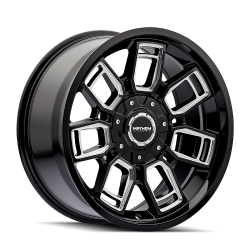 Mayhem - Mayhem Wheels 8118 Ordinance 20x9 5x5.0/5.5 0mm Gloss Black/Milled 8118-2952BM - Image 1