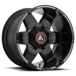 Asanti - Asanti Wheels AB811 WARTHOG 20x10 8x180 -24mm Satin Black AB811-20108824NBM - Image 1