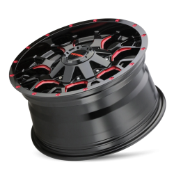 Mayhem - Mayhem Wheels 8015-2997BTR18 8015 Warrior 20x9 5x5.5/150 18mm Black/Prism Red - Image 2