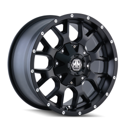 Mayhem - Mayhem Wheels 8015 Warrior 17x7.5 5x4.25/4.5 40mm Matte Black 8015-7714MB - Image 1