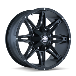 Mayhem - Mayhem Wheels 8090 Rampage 17x9 5x4.5/5.0 -12mm Matte Black 8090-7956MB - Image 1