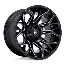 Fuel 1PC - Fuel Off Road D769 TWITCH 22x12 8x170 -44mm Gloss Black/Milled D76922201747 - Image 1