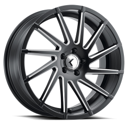 Kraze Wheels - Kraze Wheels KR181 Spinner 20x8.5 5x112 40mm Satin Black/Milled KR181-2845M40 - Image 1