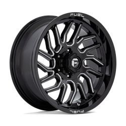 Fuel 1PC - Fuel Off Road D807 HURRICANE 20x9 6x5.5 1mm Gloss Black/Milled D80720908450 - Image 1